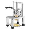 French Fry Cutter, Commercial Vegetable Chopper with 4 Blades (1/4", 3/8", 6-Wedge & Apple Corer), Stainless Steel Potato Slicer for Fries, Onion