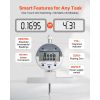 Depth Gauge, Depth Micrometer Digital Electronic Indicator 0-22 inch Measuring Range, 0.0005" Resolution, Precision Unit Conversion with 4 Anvils