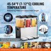 Commercial Beverage Dispenser, 3 Tanks 12 L / 12.7 QT Per Tank Juice Dispenser