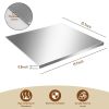 Cutting Boards for Kitchen, Large Stainless Steel Baking Boards with scraper, Suitable for Bread, Meat, Vegetables, (19.7 x 15.7 in)