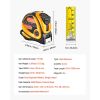 2 Packs Tape Measure 25 ft Length, Measuring Tape with Retractable, Imperial and Metric ft/m Dual-Scale & ABS Case & Easy Read Steel Measurement Tool